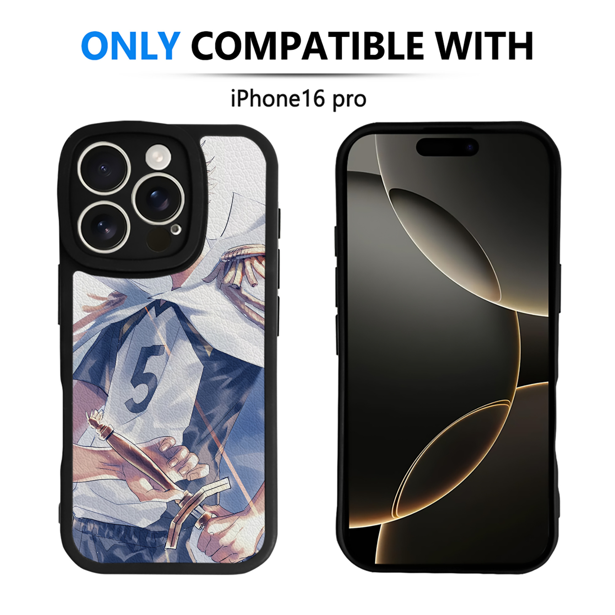 （画像用） ハイキュー!! Haikyu!! 【iPhone 16シリーズ対応】シリコンスマホケース（レザー調） 材質：シリコン